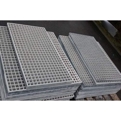 Fabricate Square Mesh FRP Grating / FRP Pultruded Grating / FRP Platform/ FRP staircase / FRP drain